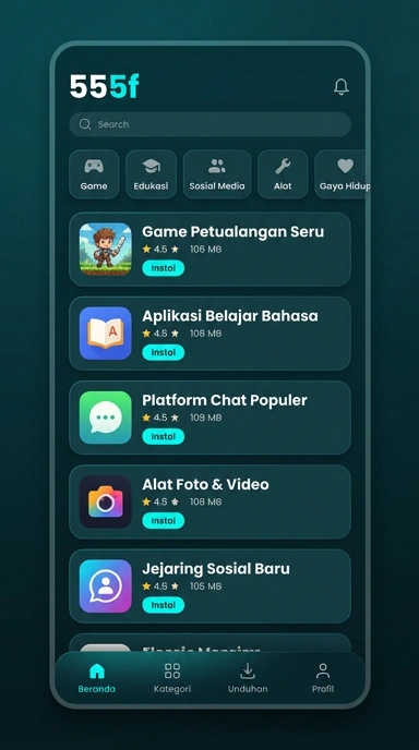 555f - Pusat Akses Aplikasi Populer dan Kanal Uji Indonesia