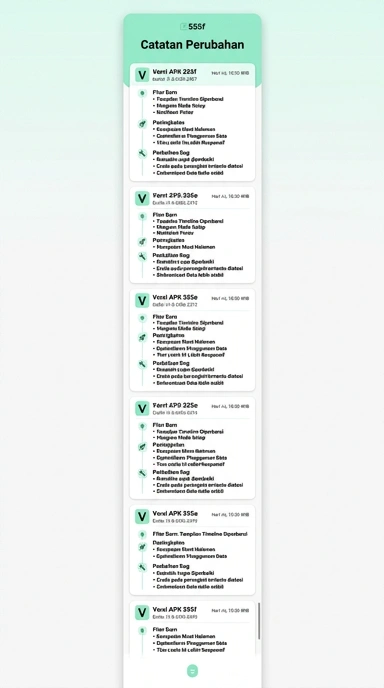 Riwayat Versi 555f untuk Pengguna Android