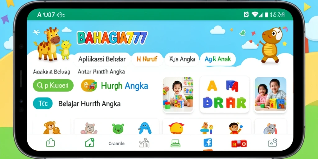 Antarmuka aplikasi BAHAGIA777 yang ramah pengguna.