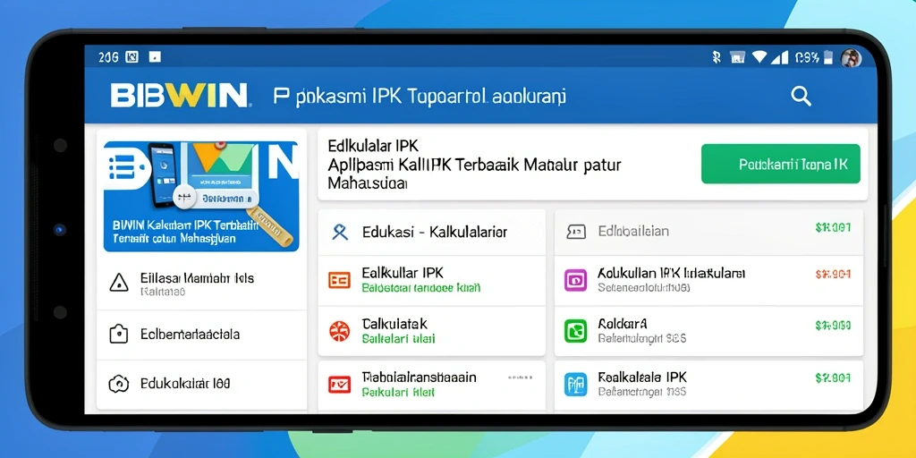 Antarmuka BIWIN yang sederhana dan fungsional untuk kalkulator IPK.