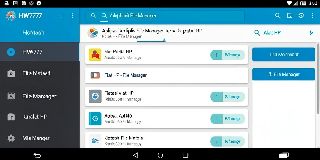 Tampilan antarmuka HW777 yang modern dan mudah digunakan.