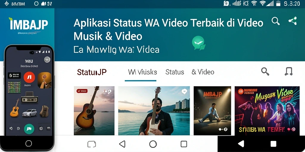 Antarmuka IMBAJP yang mudah digunakan untuk mengedit Status WA Video.