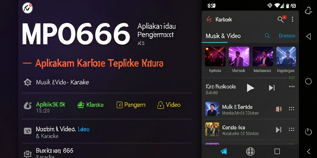 Antarmuka intuitif MPO666 untuk Karaoke yang mudah digunakan.