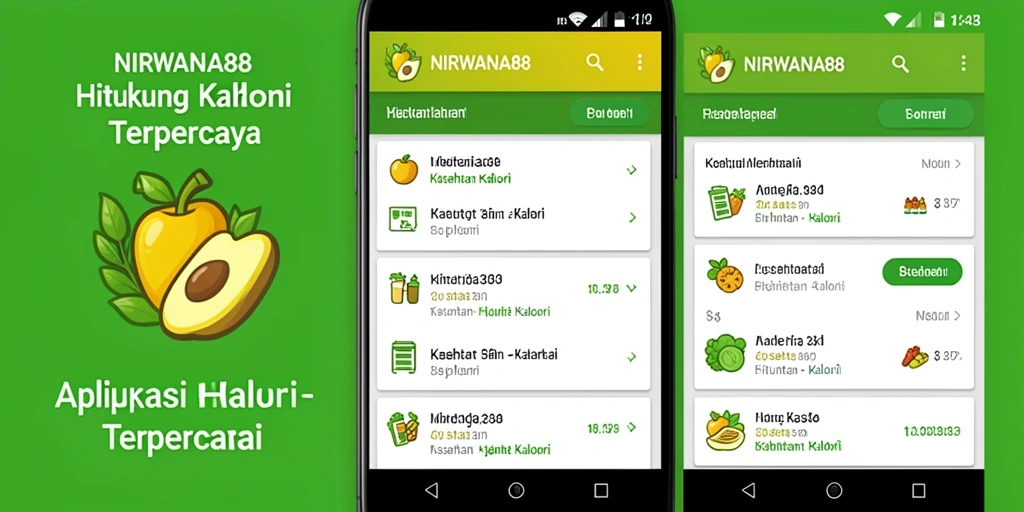 Antarmuka NIRWANA88 menampilkan halaman hitung kalori yang sederhana dan informatif.