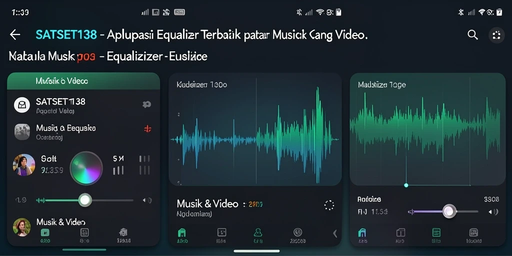 Antarmuka SATSET138 dengan fitur Equalizer yang interaktif.