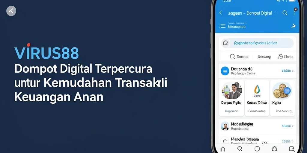 Antarmuka aplikasi VIRUS88 yang mudah digunakan dan fungsional.